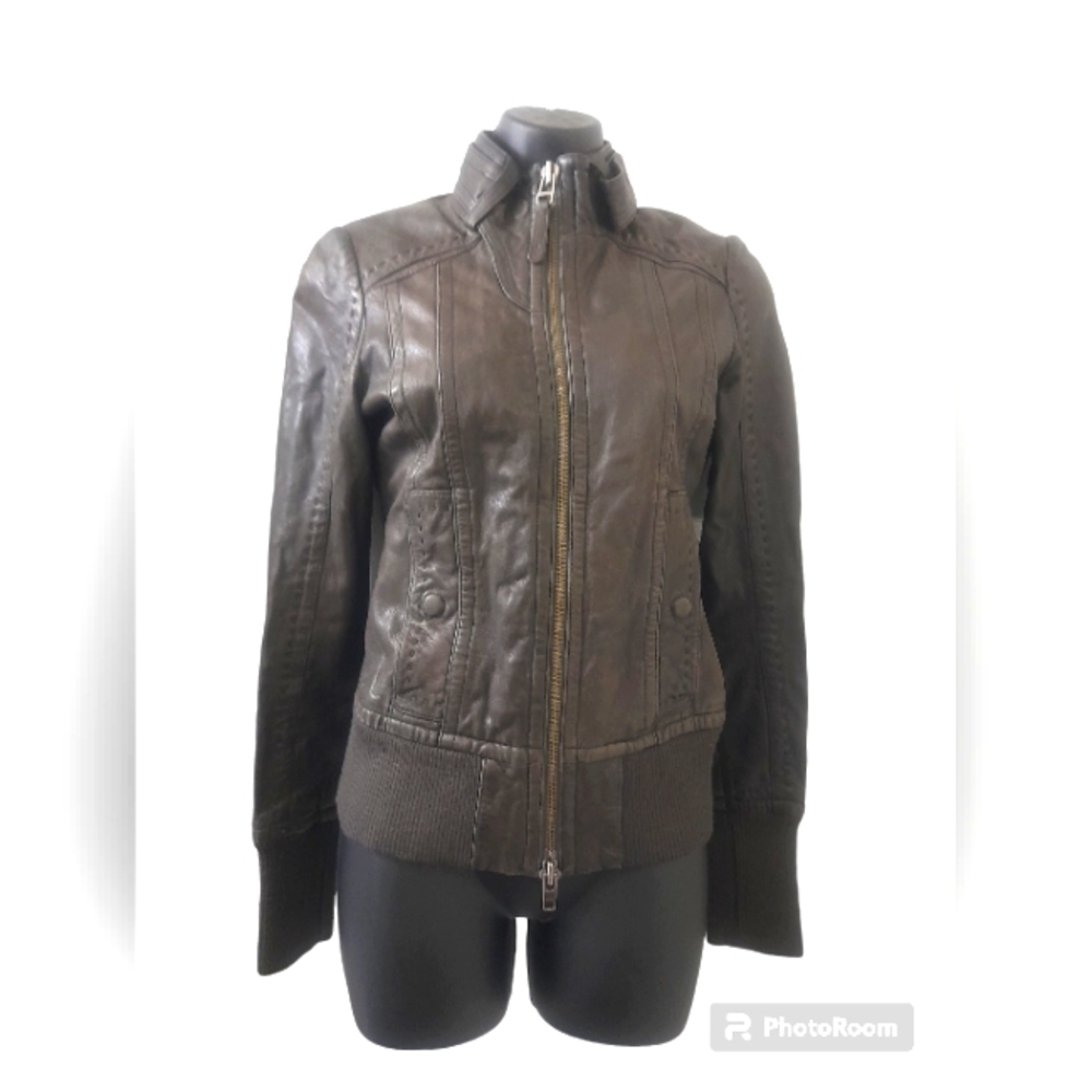 Women's Brown Leather Jacket